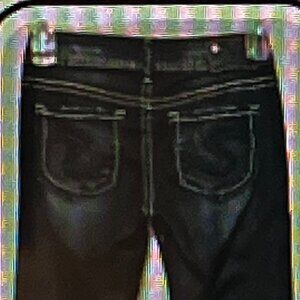 Silver Suki Crop Capri Denim Jeans Womens Size 25 Dark Wash Thick Stitching